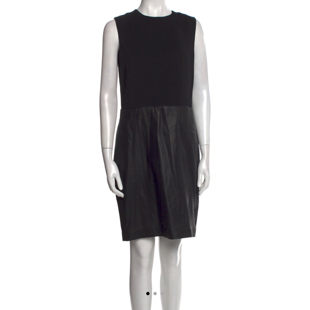 VINCE Leather Skirt Black Dress.  NEW Condition.